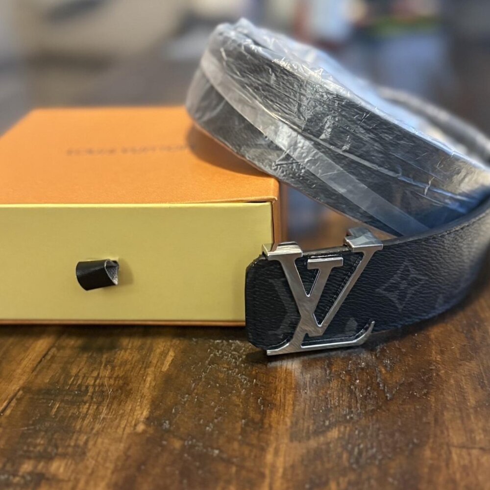 Louis Vuitton Belt Silver Buckle 100/40